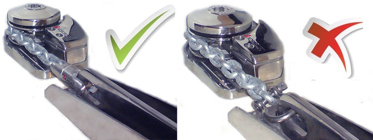 Anchorlift Stainless Steel Anchor Swivel / Connector - In Use