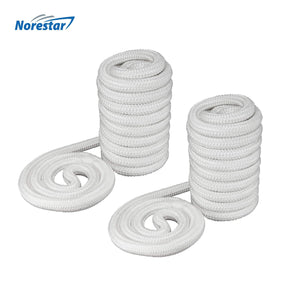 Two Norestar Braided Nylon Dock Lines, White