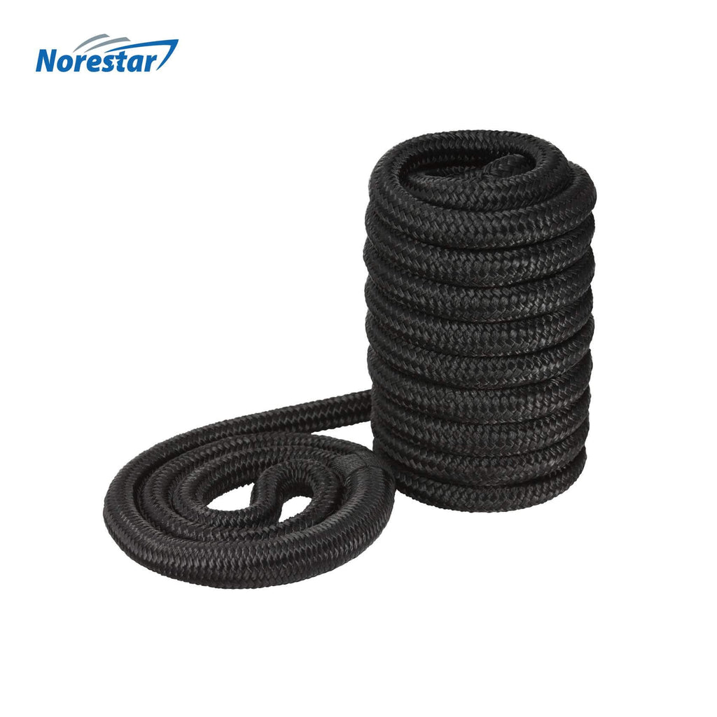 Norestar Braided Nylon Dock Line  Black