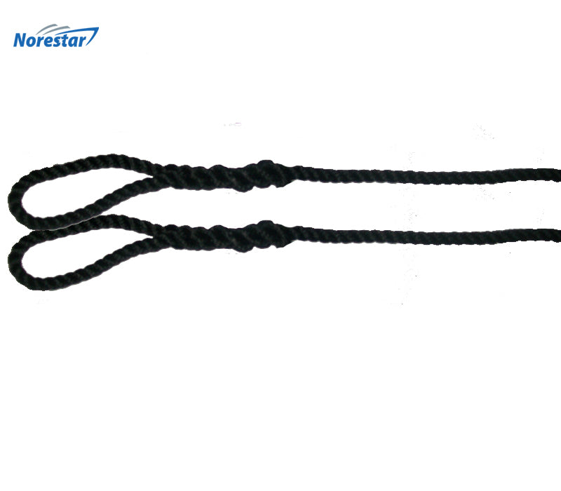 two fender lines, 3/8" x 6', black
