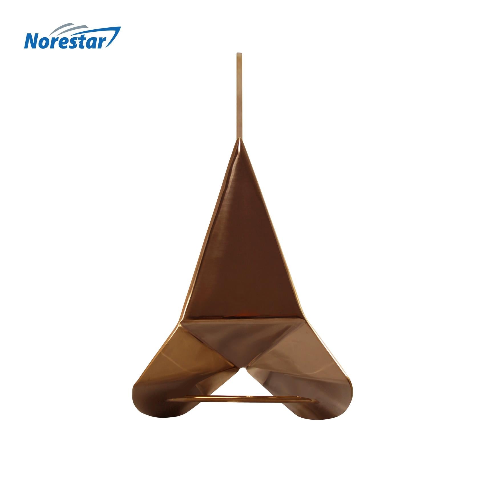 Norestar Stainless Steel Rainbow Wing-Style Boat Anchor Bronze Bottom