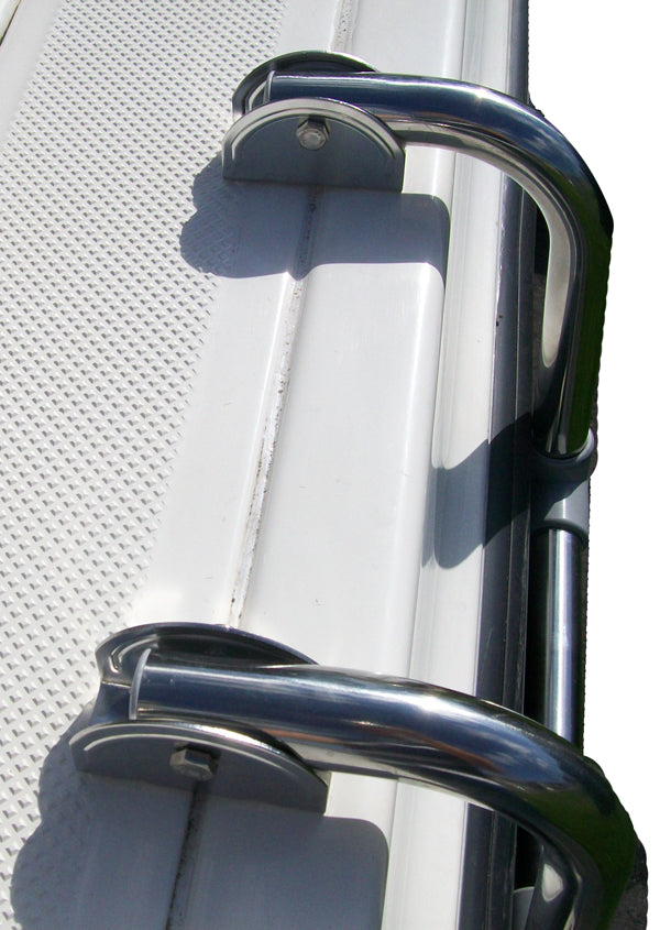 Telescoping Gunwale/Transom/Side Mounted Boat Ladder