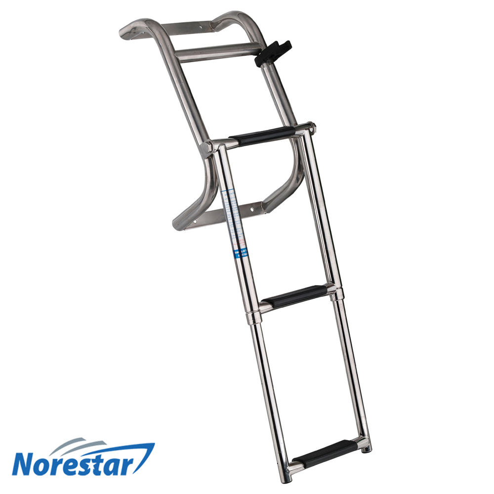 3-Step Transom/Stern Mounted Boat Ladder